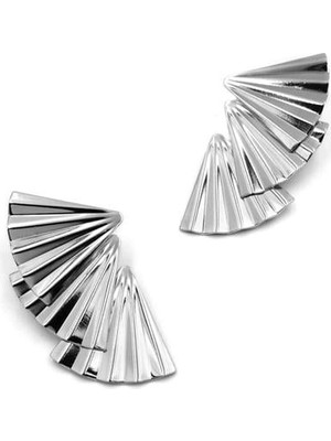 Royaleks Yelpaze Küpe - Gümüş