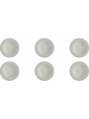 UltraMint Şık 21CM Çukur Tabak 6'lı Set, Zarif ve Dayanıklı Tasarım