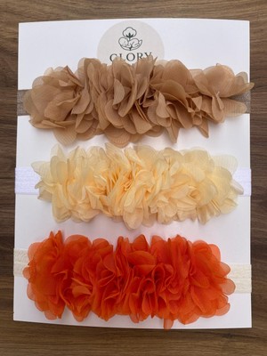 Glory Baby 3'lü Bebek Bandana Seti Çiçek