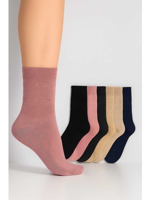 Tenra 3 Adet Kadın Bambu Kokulu Çorap Karışık Renk