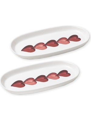 UltraMint Luv Oval Servis Seti 2'li, 29 Cm, Şık ve Kullanışlı Mutfak Aksesuarı