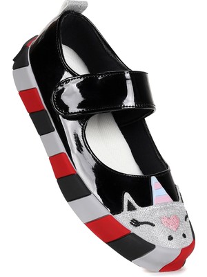 Kiko Kids Gilan Cırtlı Kız Çocuk Babet Ayakkabı