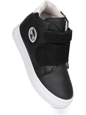 Kiko Kids Coyote Cırtlı Kız Çocuk Günlük Bot Ayakkabı Siyah