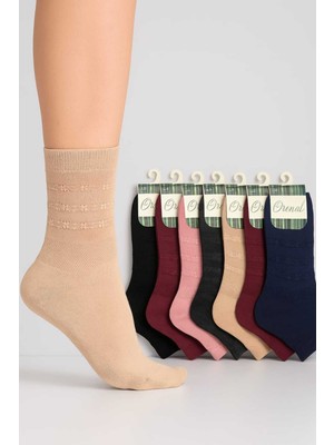 Tenra Kadın Bambu Kokulu Çorap 10 Adet Avantajlı Paket Karışık Renk