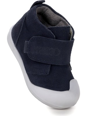 Kiko Kids Winnie Ilk Adım Cırtlı Kız Bebek Günlük Bot Ayakkabı Lacivert