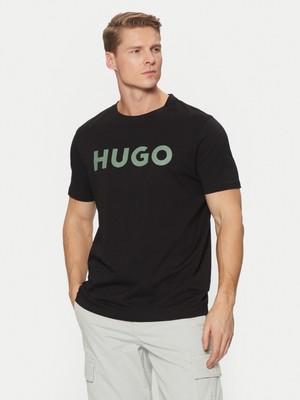 Hugo Erkek %100 Pamuklu Logolu Kısa Kollu Siyah2 T-Shirt 50467556-005