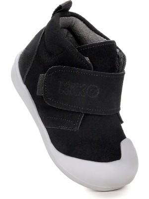 Kiko Kids Winnie Ilk Adım Cırtlı Kız Bebek Günlük Bot Ayakkabı Siyah