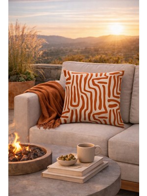 Evdek Çift Tarafı Baskılı Kırlent Kılıfı 6EBD49