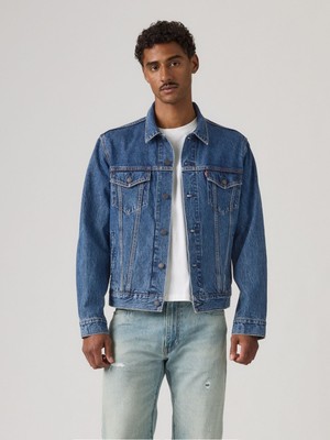 Levi's Erkek Mavi Trucker Kot Ceket 72334-0772