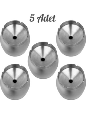 UltraMint 5'li Paslanmaz Çelik Fıçı Küllük Seti, Şık ve Dayanıklı Kullanım