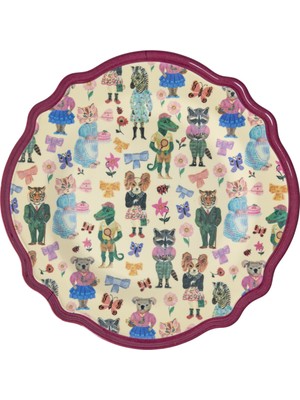 UltraMint Şık Melamin Servis Tabağı, Dayanıklı ve Hafif, Modern Tasarım