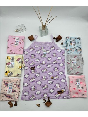 Kota 3405 Desenli Kız Çocuk Atleti