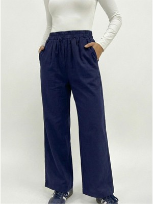 Miostil Cep Detay Pantolon-Lacivert