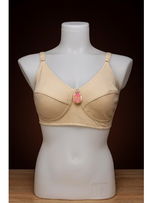 Liza 910 Dikişli Sütyen Penye Ten-Beyaz