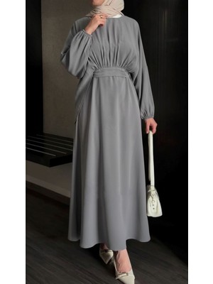 Miostil Bağlamalı Ikili Elbise-Antrasit