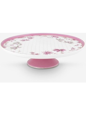 UltraMint Beyaz Porselen Kek Standı, 21 Cm, Şık ve Dayanıklı Tasarım