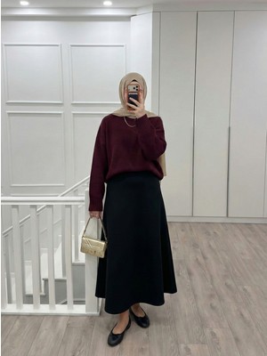 Miostil Scuba Verev Etek-Siyah