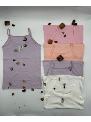 Kota 3420 Kız Likralı Fitilli Ip Askılı Çocuk Atlet