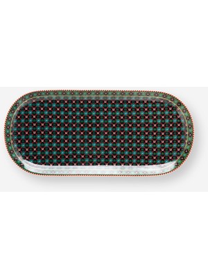 UltraMint Yeşil Porselen Servis Tabağı 33 Cm, Zarif ve Şık Sunumlar Için Ideal