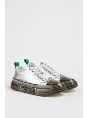 Faruk Balkanas Hanry Model Hologram Deri Özel Jel Taban Sneaker Ayakkabı