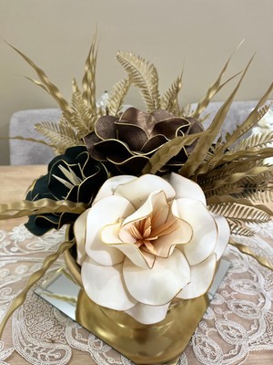 UltraMint El Yapımı Lüks Eva Aranjmanı, 5 Adet, Modern Dekorasyon Için Ideal