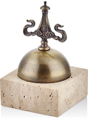 UltraMint Mermer Kapaklı Sunumluk 12X12X19 Cm, Evza Traverten Tasarım