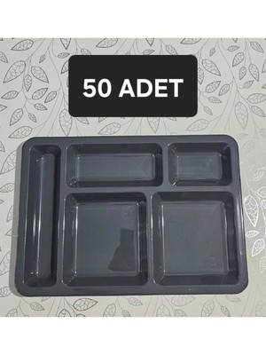 UltraMint 50'li Hafif, Kırılmaz Polikarbon Tabldot, Çok Gözlü, Dayanıklı Paket