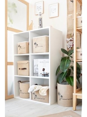 Storemax Jüt Dolap Içi Organizer Takı, Makyaj, Banyo, Ofis Düzenleyici Saklama Kutusu 25X25X25 cm