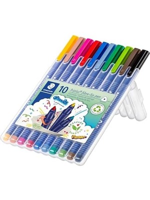 Storemax 323 SB10 Triplus Üçgen Keçeli Kalem 1.0 mm 10'lu Set