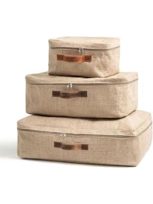 Storemax Küçük Boy Jüt Altı Yastık Yorgan Kazak Hurcu 30 x 22 x 16 cm