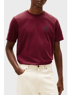 Tommy Hilfiger Logolu Pamuklu Regular Fit Bisiklet Yaka T Shirt Erkek T Shirt MW0MW42854 Xjs