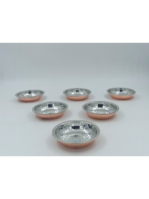 UltraMint Renkli Mini Bakır Kase Seti, Şık ve Kullanışlı 6'lı Tasarım