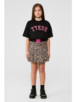 Tyess Bg Store Kız Çocuk Desenli Etek