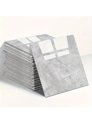 TrentCo Gri Mermer Desen Duvar Sticker (30*30) - Lisinya