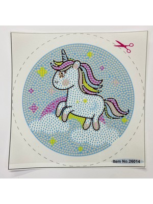 Elegantshop 5d Yapışan Boncuk Goblen Mozaik Tablo Pano 16*16 cm At