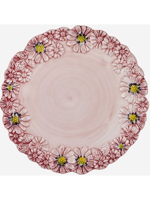 UltraMint Pembe Seramik Kahvaltı Tabağı, 22 Cm, Şık ve Dayanıklı Tasarım