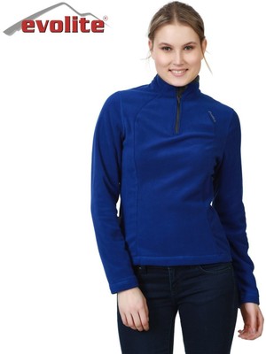 Evolite Fuga Kadın Mikro Polar Sweater - Mavi