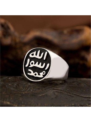 Bazarhane Gümüş Mührü Şerif Erkek Yüzük
