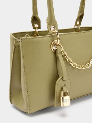 Parfois Dokulu ve Charm'lı Omuz Çantası