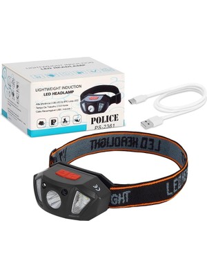Epilons Police PS-2361 Şarjlı Kafa Feneri