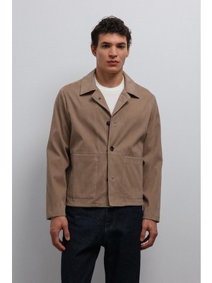 Antioch Bej Süet Erkek Klasik Ceket