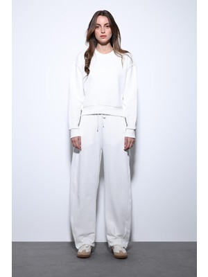 Antioch Ekru Basic Kadın Eşofman Takım