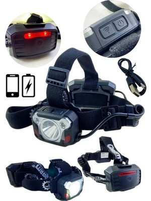 Epilons Arm ESEN183B 1200 Lümen Hareket Sensörlü Şarjlı Kafa Feneri