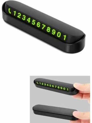 Araç Içi Numaratör Numaralık Oto Cam Kartı Fosforlu Numaratör - Lisinya