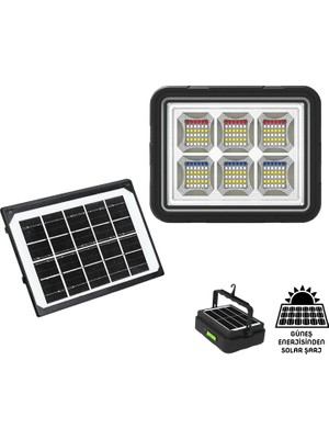 Epilons Wison 150W Güneş Enerjili Solar Kamp Feneriprojektör (WS-5570)