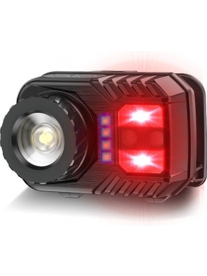 Epilons PS-571 Sensör Xpg Cob LED USB Şarj Edilebilir Lityum Pilli Zoomlu Kafa Lambası