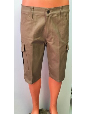 Beyzdenim Toprak Ince Diz Altı Şort Kapri Bermuda