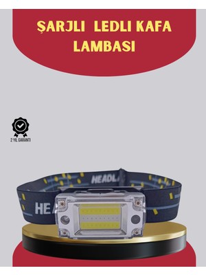 Epilons Şarj Edilebilir LED Kafa Feneri 215 Lümen Xpe Cob Güçlü Aydınlatma