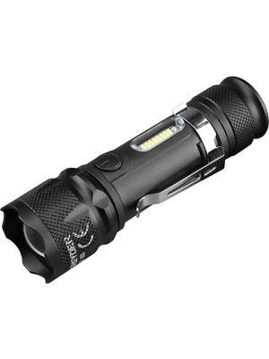 Epilons Greyder GD-350 USB Şarjlı Mıknatıslı Zoomlu El Feneri