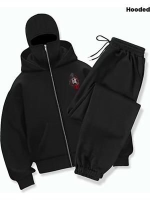 Arkkad Erkek Ninja Kar Maskeli Ninja Hırka-Pantolon 2li Takım